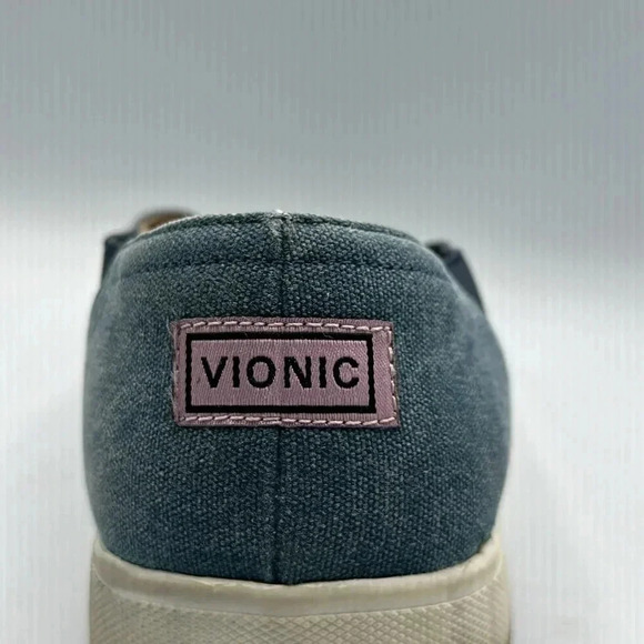 Vionic Ivy Canvas Slip-On Shoes in navy blue - Picture 2 of 6